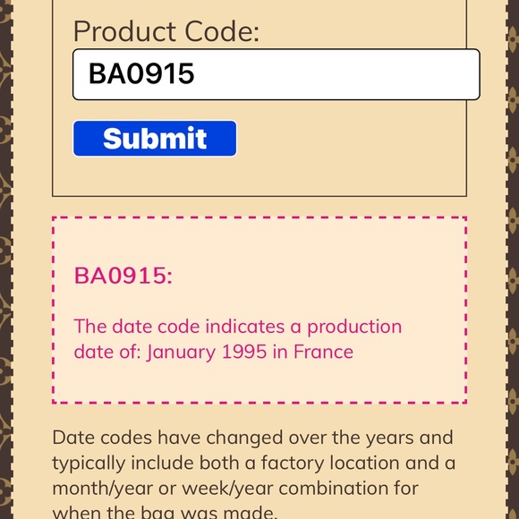 Louis Vuitton Alma MM Datecode BA0915 France 1995, LV Dustbag - Picture 15 of 16